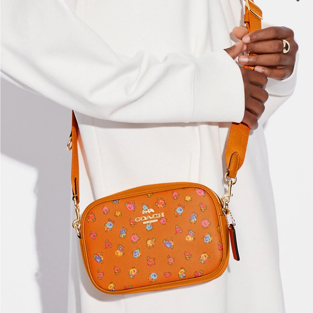 COACH Mini Jamie Camera Bag With Mini Vintage Rose Print
Im/Light Orange NWT - Picture 3 of 16